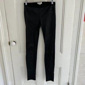 Helmut Lang Leather Skinny Leg Pants - Size 2